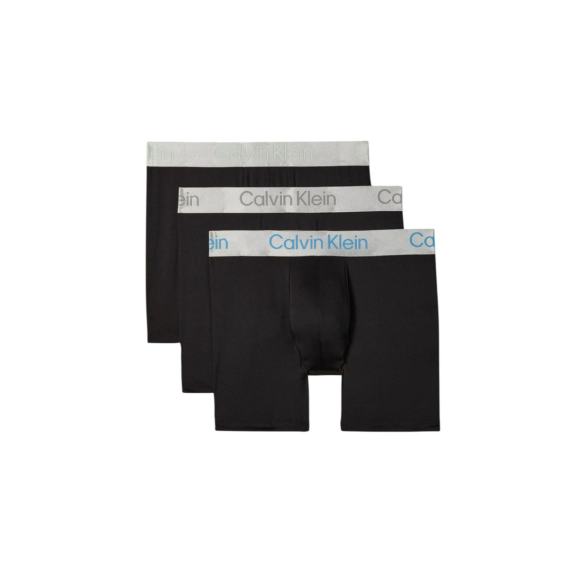 Image 15 : Lot de 3 boxers Calvin Klein Underwear homme noirs, ceintures logotées, photo produit Delvale — Delvale