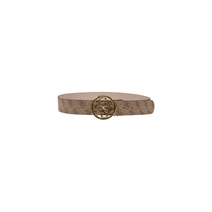 Image 1 : Ceinture Guess femme marron avec motif imprimé sophistiqué, vue d'ensemble — delvale