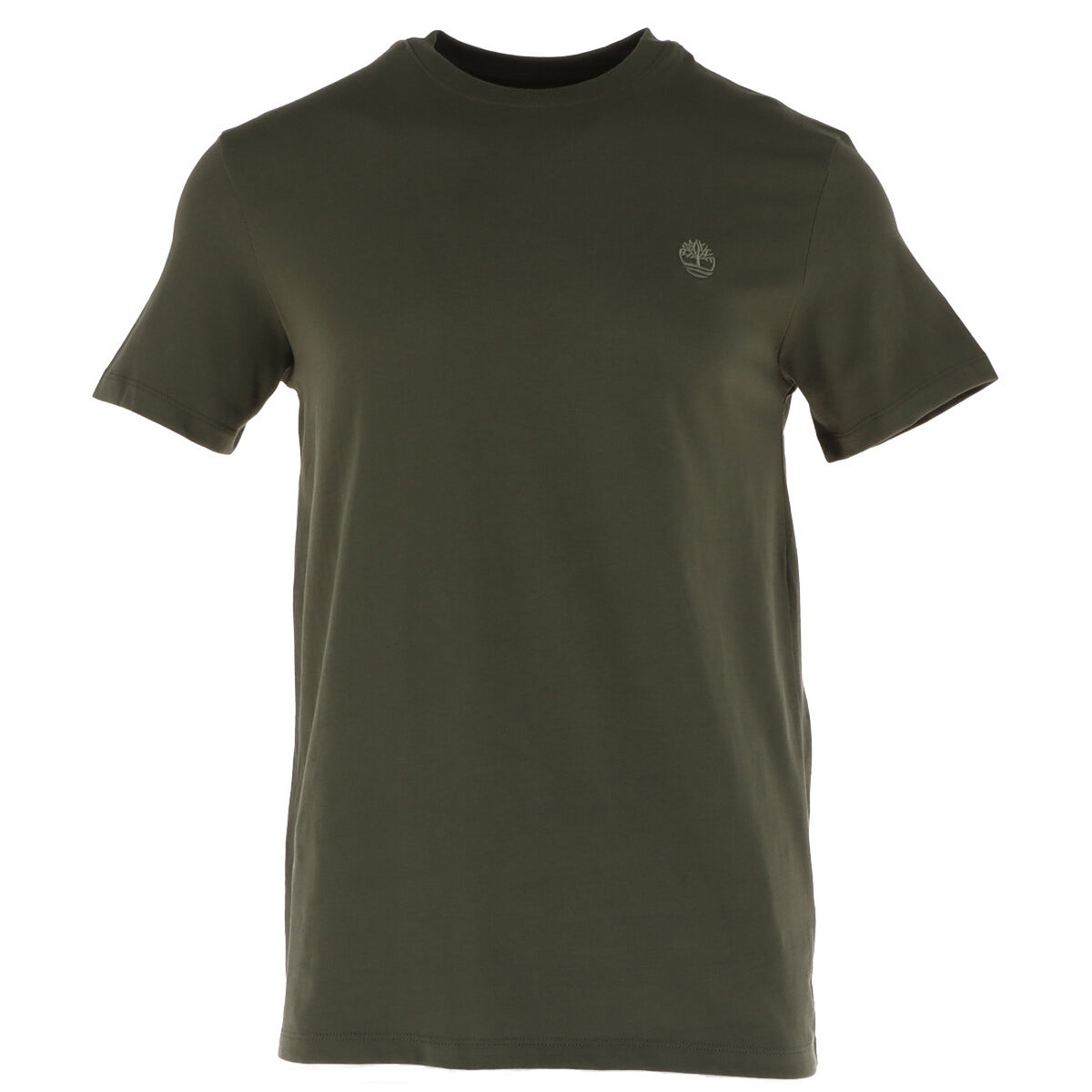 Image 6 : T-shirt Timberland homme bleu marine porté, coupe ajustée mise en valeur — Delvale