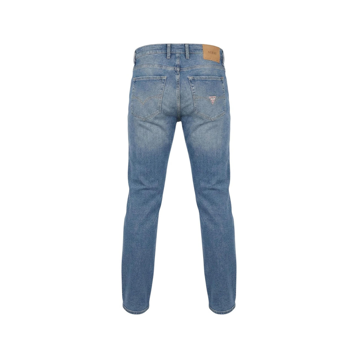 Image 2 : Jean Guess homme bleu denim stretch, détail coupe moderne — Delvale