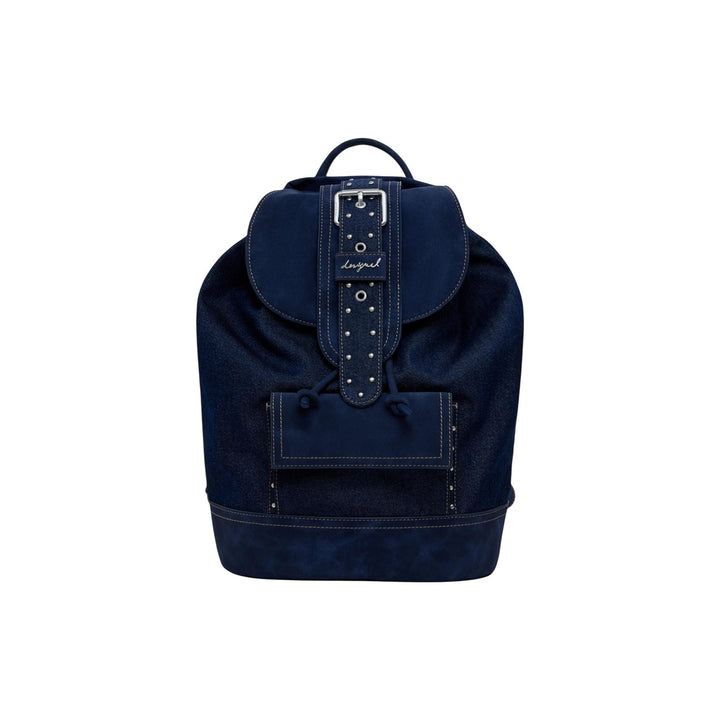 Image 1 : Sac à dos Desigual femme bleu marine bimatière avec denim et finitions cloutées — delvale