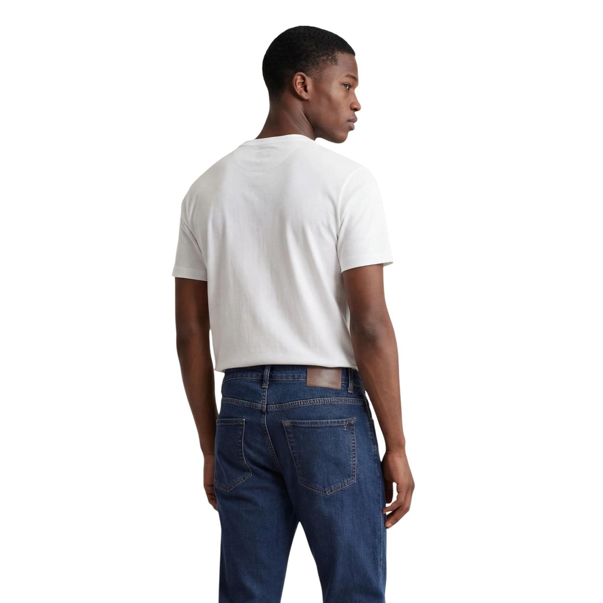 T-shirt Armani Exchange homme blanc – vue de dos, imprimé graphique AX