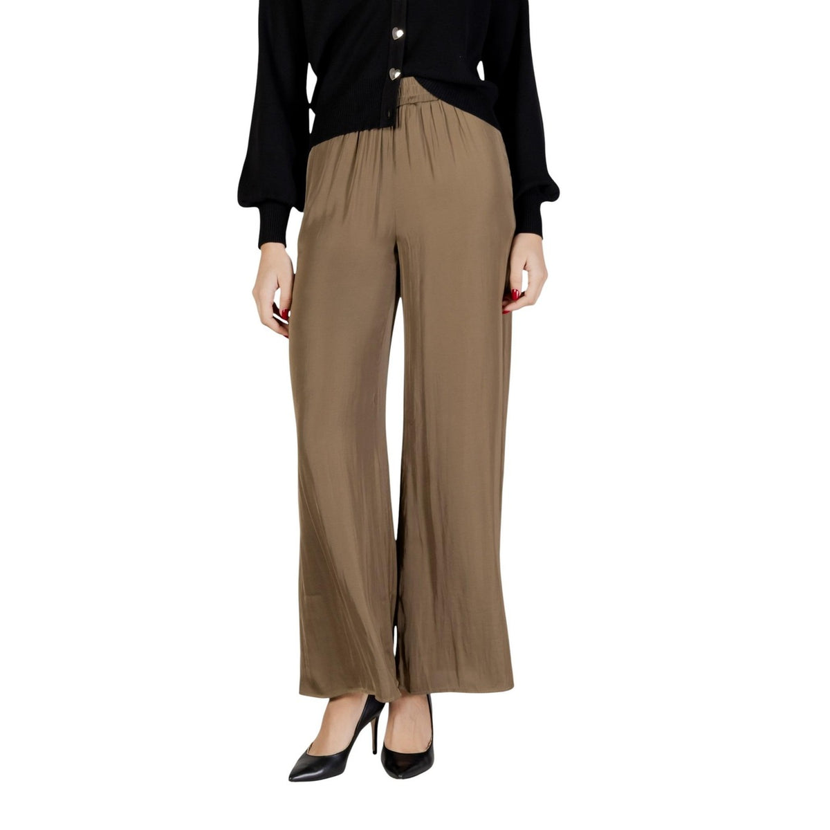 Image 2 : Vue détaillée pantalon vert Morgan De Toi coupe moderne femme — delvale