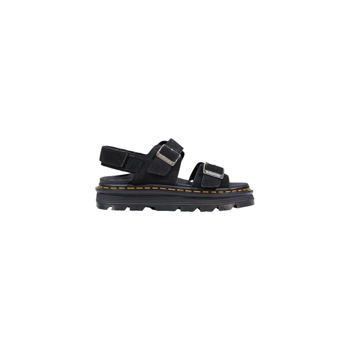 Image 1 : Sandales Dr. Martens Zebzag Suede noires femme avec brides réglables — delvale