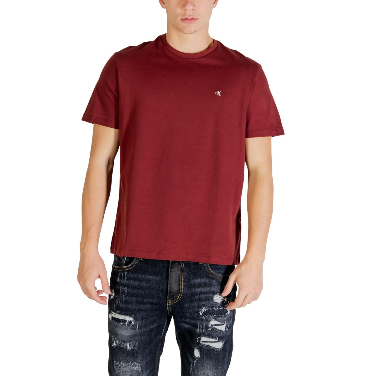 Image 9 : T-shirt Calvin Klein Jeans homme bleu azur styling décontracté — Delvale