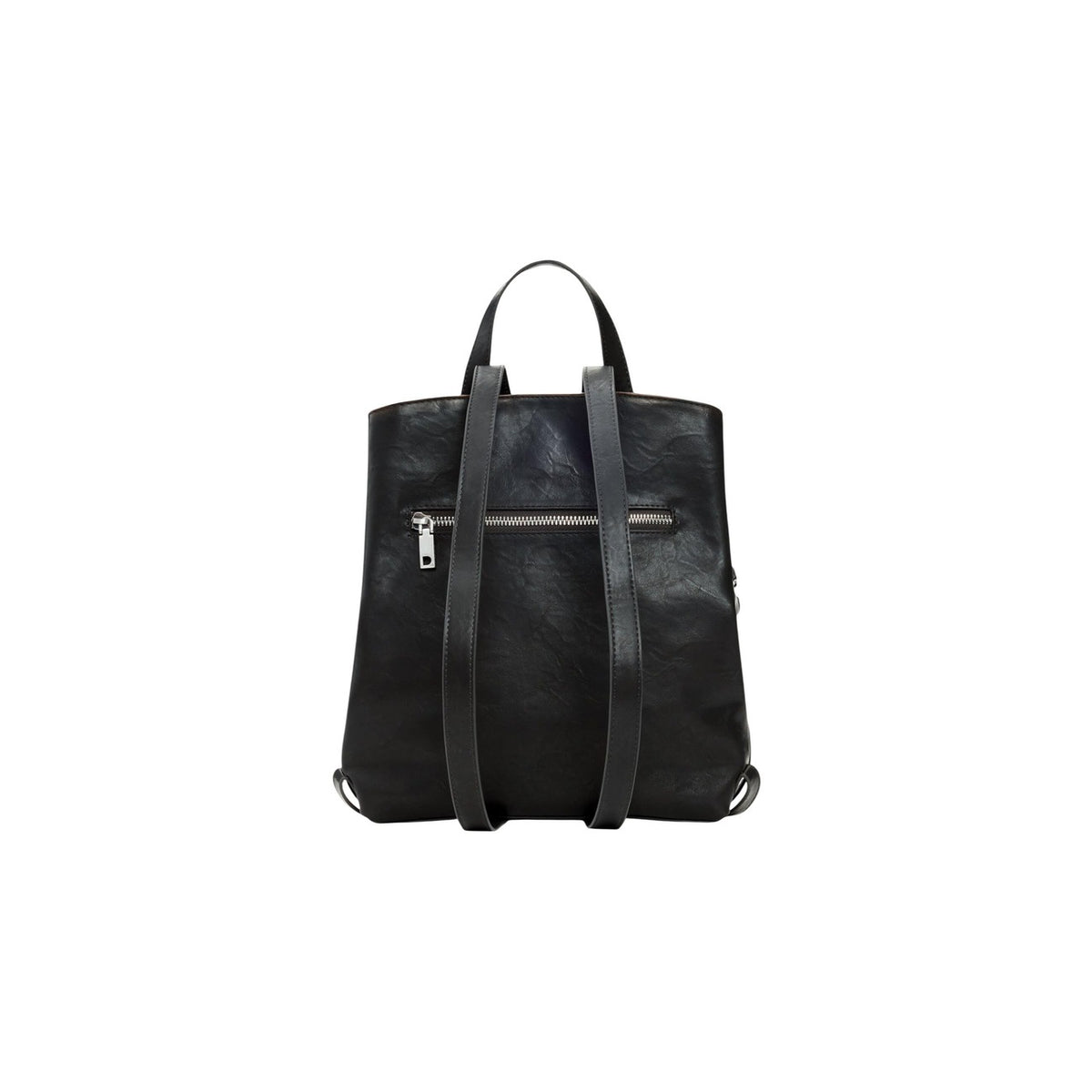 Image 3 : Vue d'ensemble sac à dos Desigual femme noir effet froissé avec finitions vintage-rock — delvale