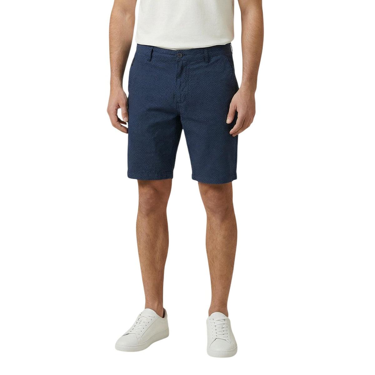 Image 4 : Bermuda Armani Exchange homme beige coton vue produit sur fond blanc — Delvale