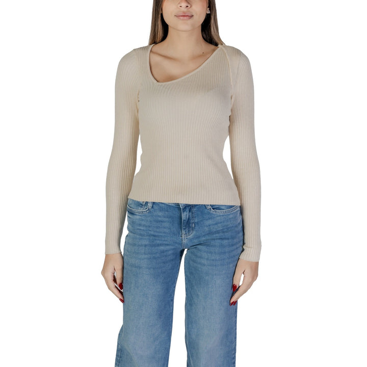 Image 1 : Pull blanc Vila Clothes femme col V manches longues — delvale