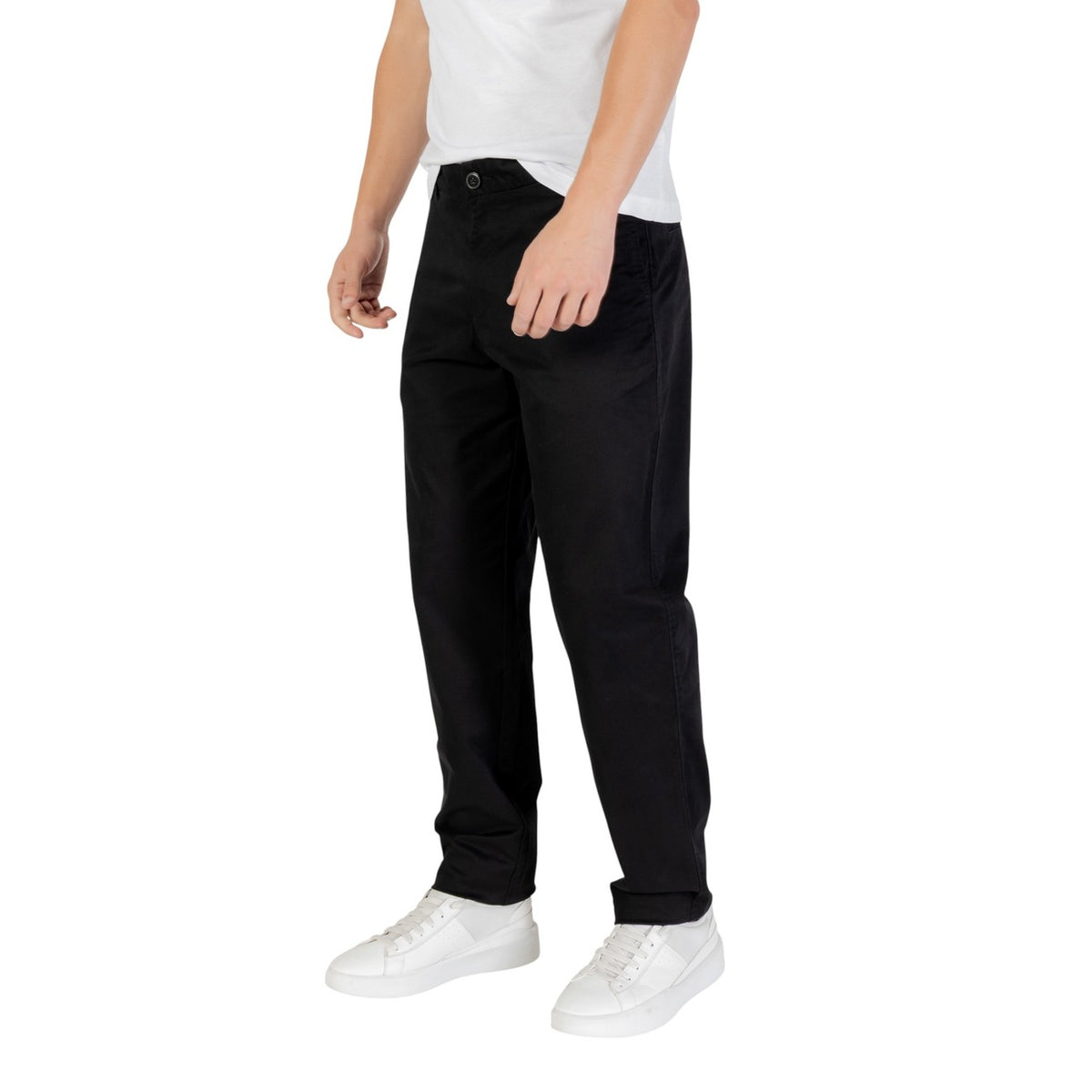 Image 3 : Pantalon Armani Exchange homme noir vue complète silhouette — Delvale