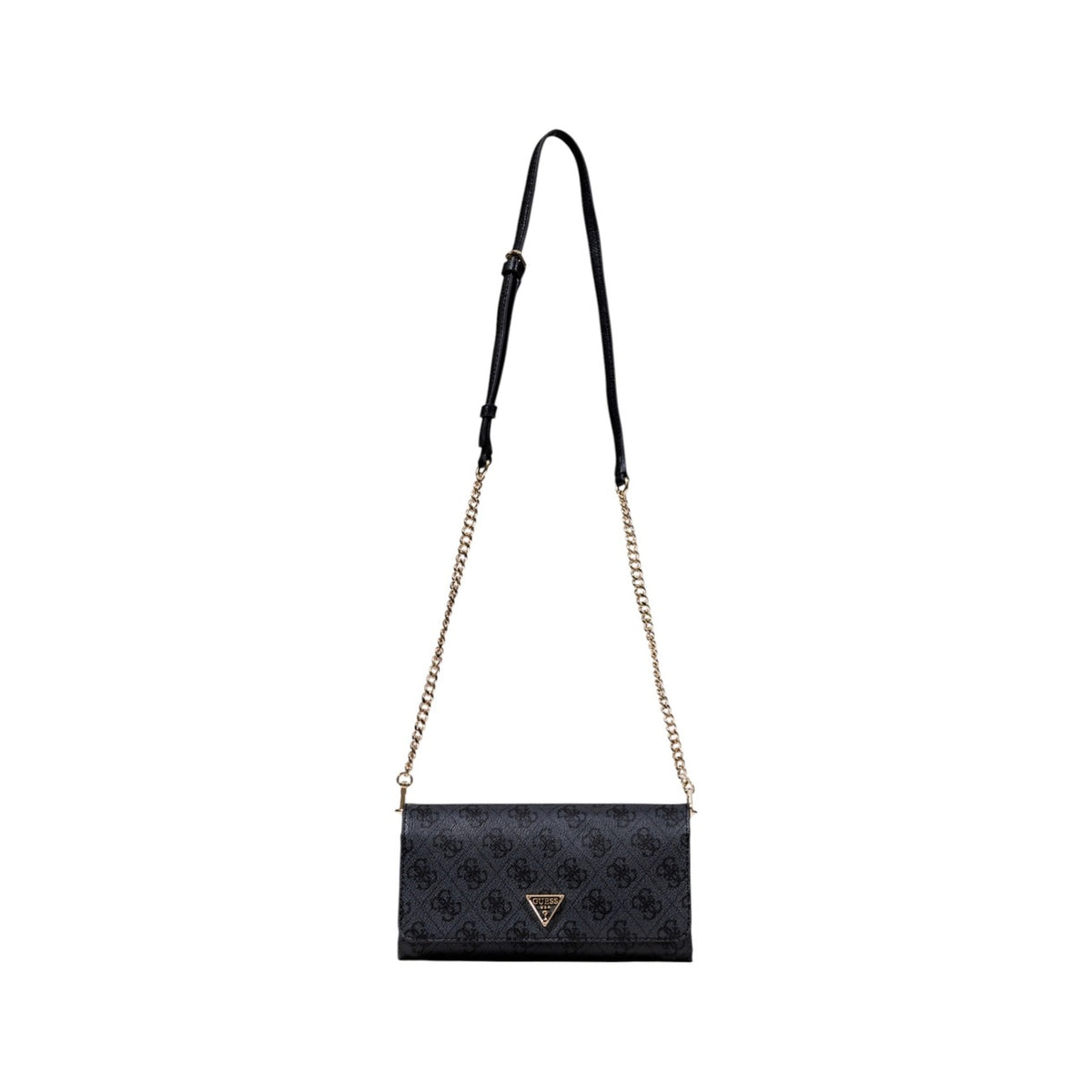Image 2 : Détail sac Guess noir pour femme, bandoulière ajustable et finitions premium — delvale