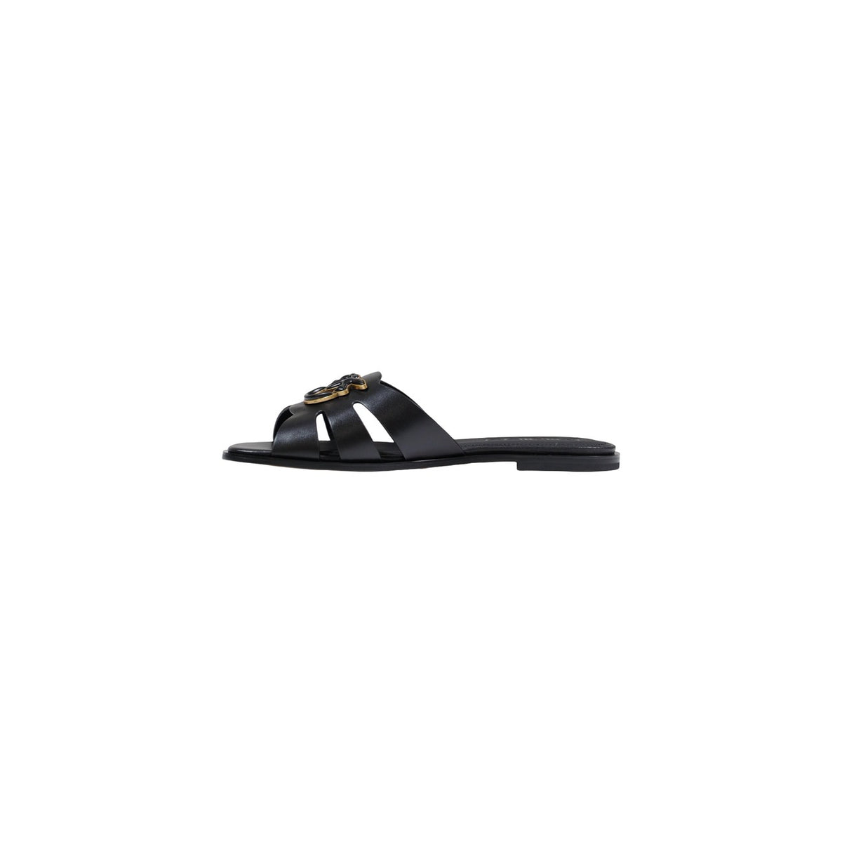 Image 3 : Mules Pinko femme cuir noir, vue d'ensemble du design minimaliste — delvale