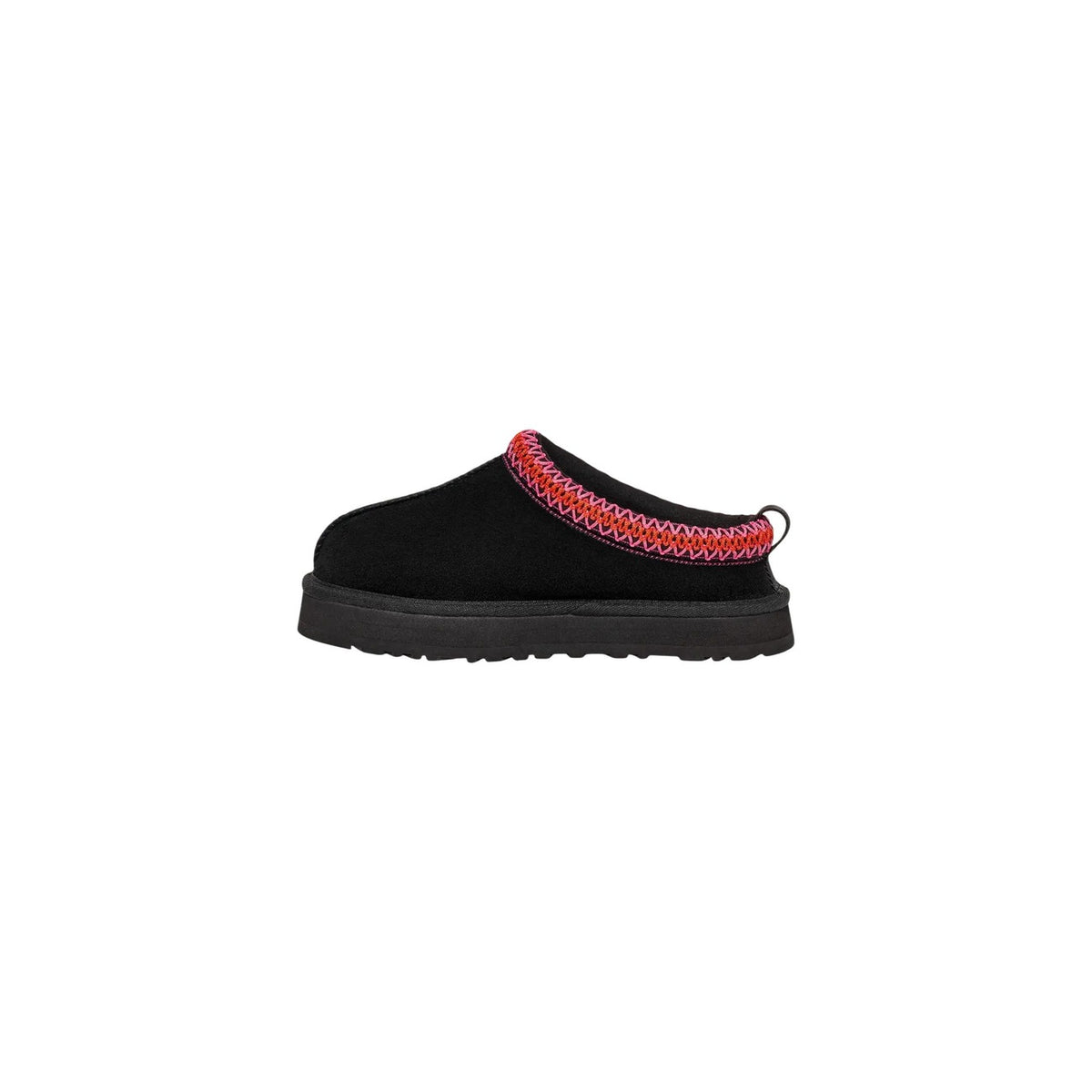 Image 3 : Mules Ugg noires en cuir, vue de dessus montrant la finition premium — delvale