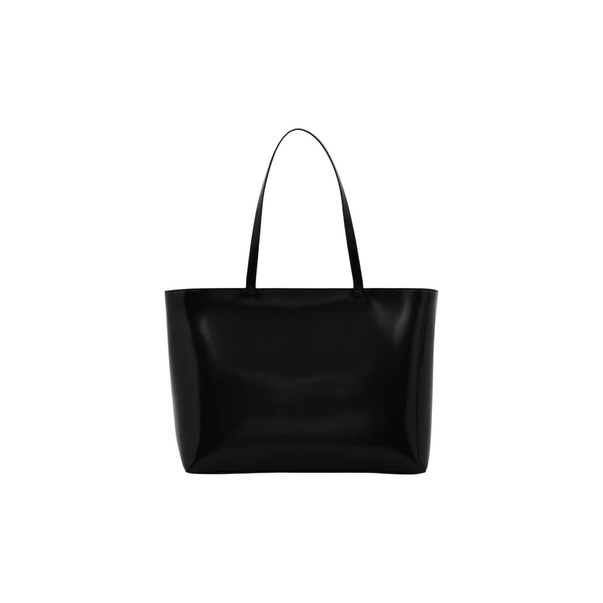 Image 3 : Grand format tote bag Tommy Hilfiger femme noir, finition lisse souple, anse portée à l'épaule — Delvale