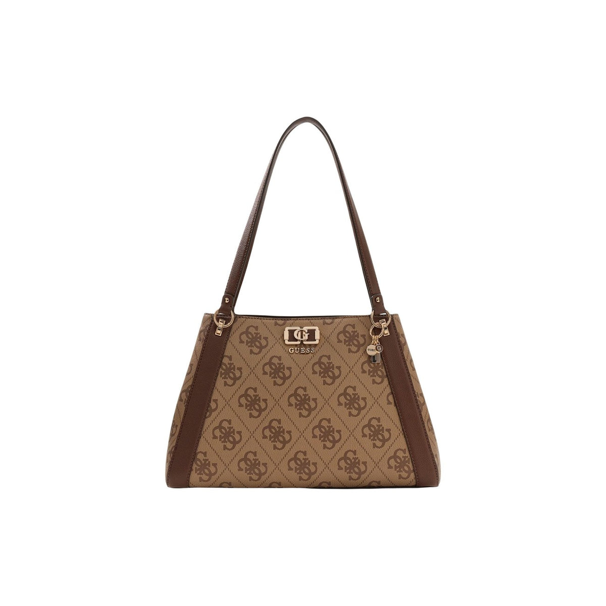 Image 1 : Sac à main Guess femme beige en polyuréthane avec grande capacité de rangement — delvale