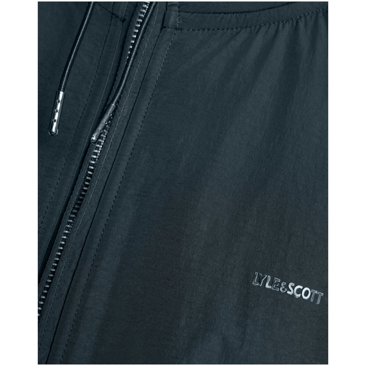 Image 3 : Vue d'ensemble du sweat à capuche Lyle & Scott bleu avec fermeture zippée — Delvale
