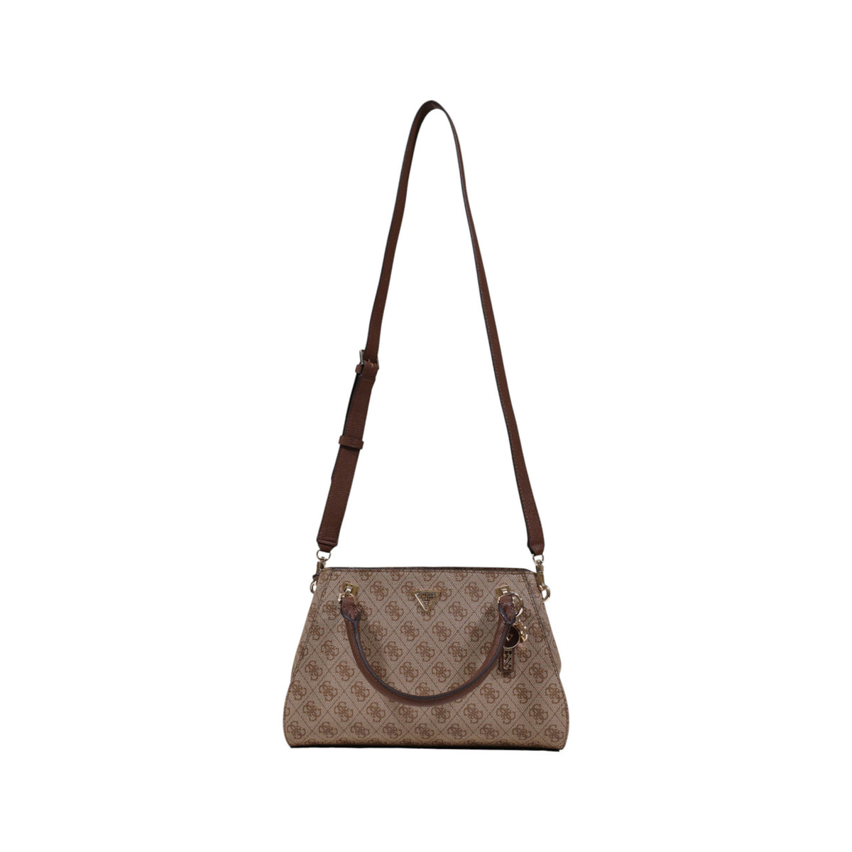 Image 1 : Sac à main Guess femme marron avec motif impression, vue de face — Delvale