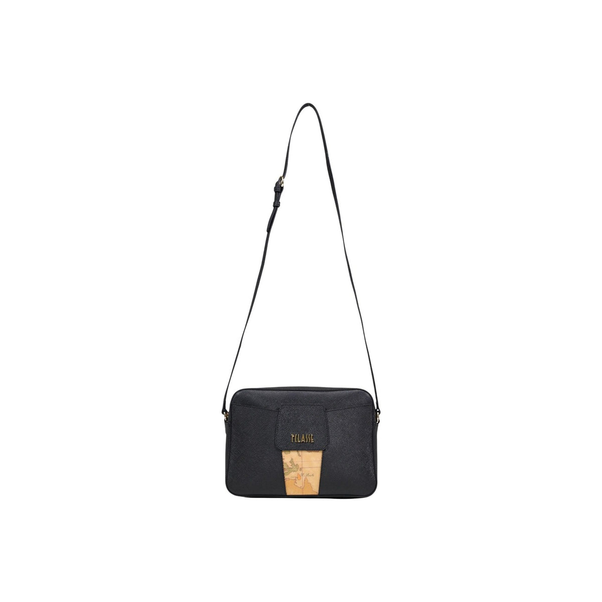 Image 2 : Détail du sac bandoulière Alviero Martini Prima Classe, fermeture éclair et finitions — delvale