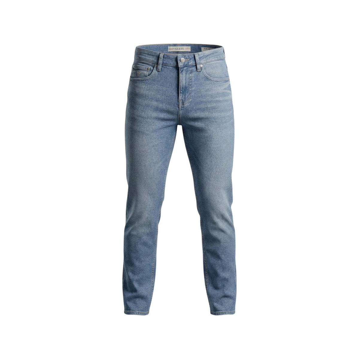 Image 1 : Jeans Guess homme bleu coupe moderne avec stretch, vue de face — Delvale