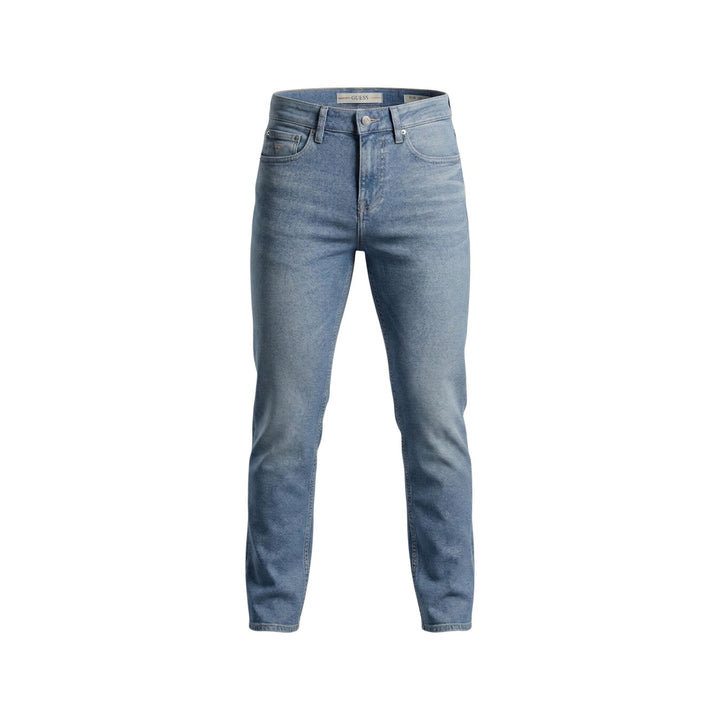 Image 1 : Jeans Guess homme bleu coupe moderne avec stretch, vue de face — Delvale