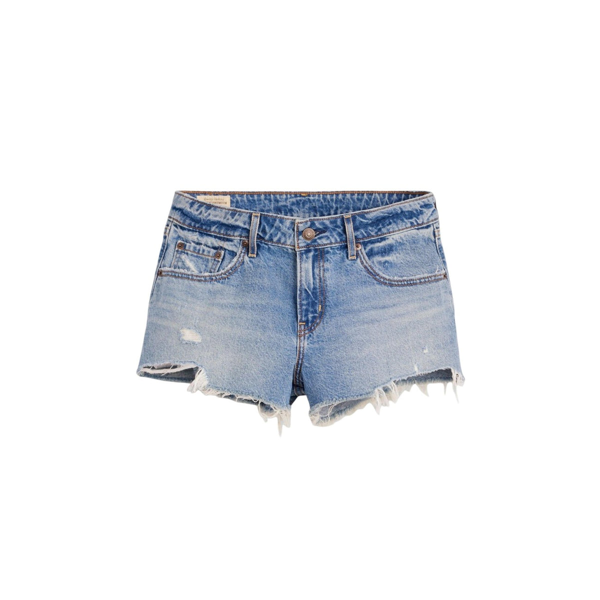 Image 2 : Détail short Levis® bleu azur coton avec poches pratiques — delvale