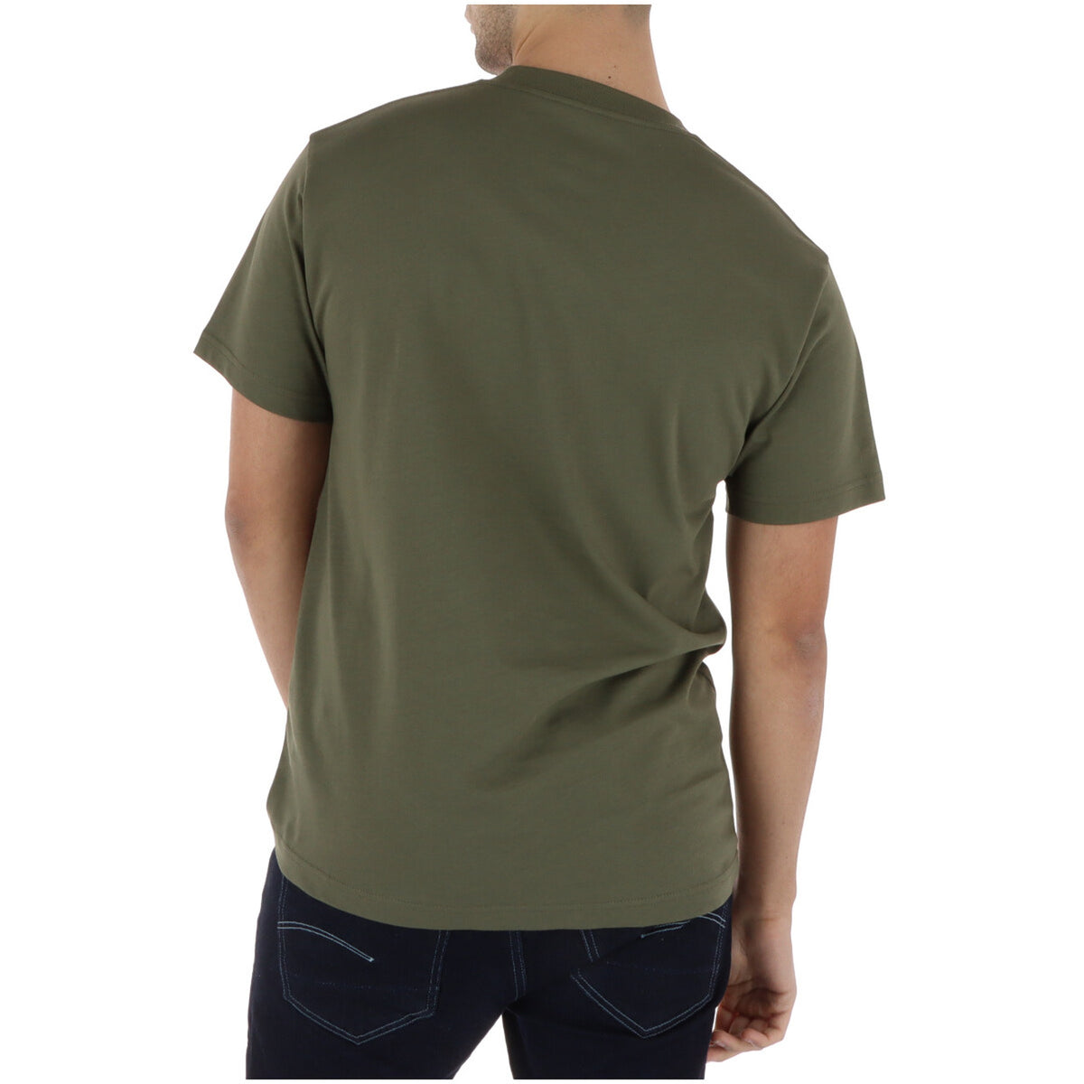 Image 2 : T-shirt homme Vans vert en coton détail col rond — delvale