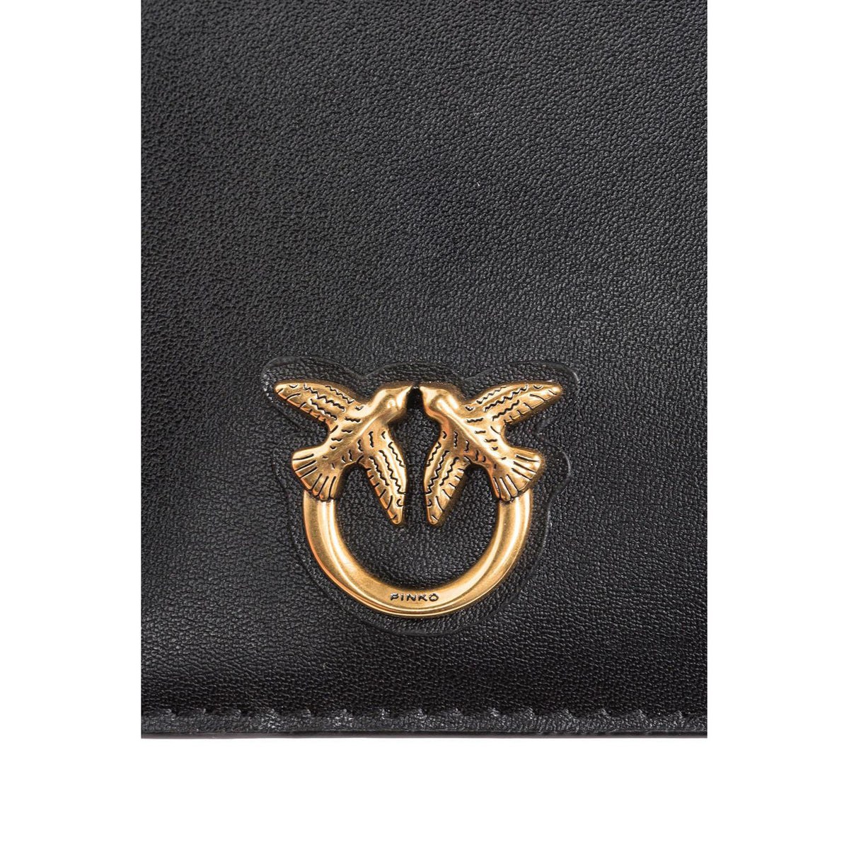 Image 3 : Vue d'ensemble portefeuille Pinko femme cuir noir élégant — Delvale