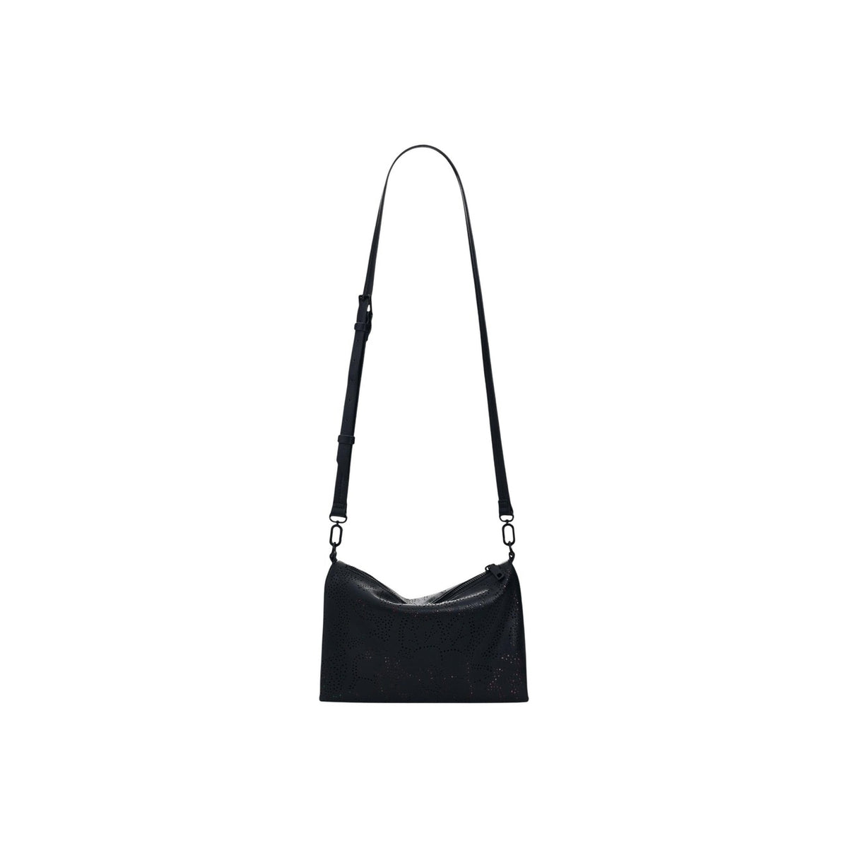 Image 3 : Sac Desigual femme noir porté épaule, anse tressée et finitions pailletées — delvale