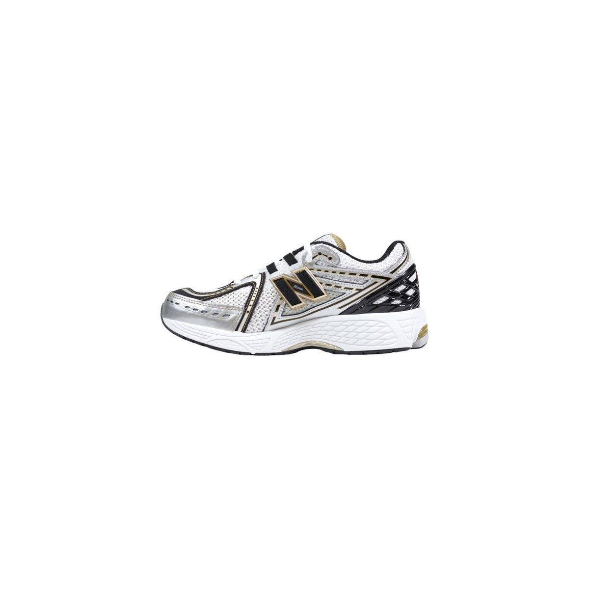 Image 3 : Basket New Balance 1906R femme tricolore blanc argent or vue face — delvale