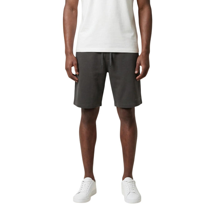 Bermuda Armani Exchange homme vert kaki vue portée de face — coton lacets manches courtes Ref. XM001300