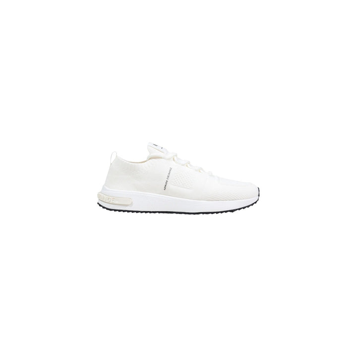 Image 1 : Baskets homme Armani Exchange blanches en maille technique, vue de profil — Delvale