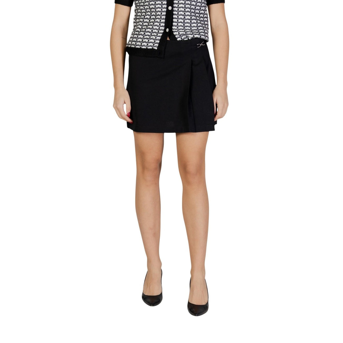 Image 1 : Jupe noire Only avec fermeture zippée moderne pour femme — delvale