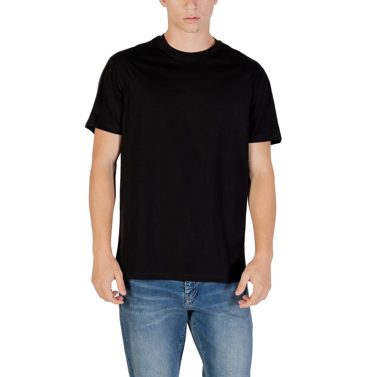 Image 5 : T-shirt Armani Exchange homme vert, détail matière coton premium — Delvale