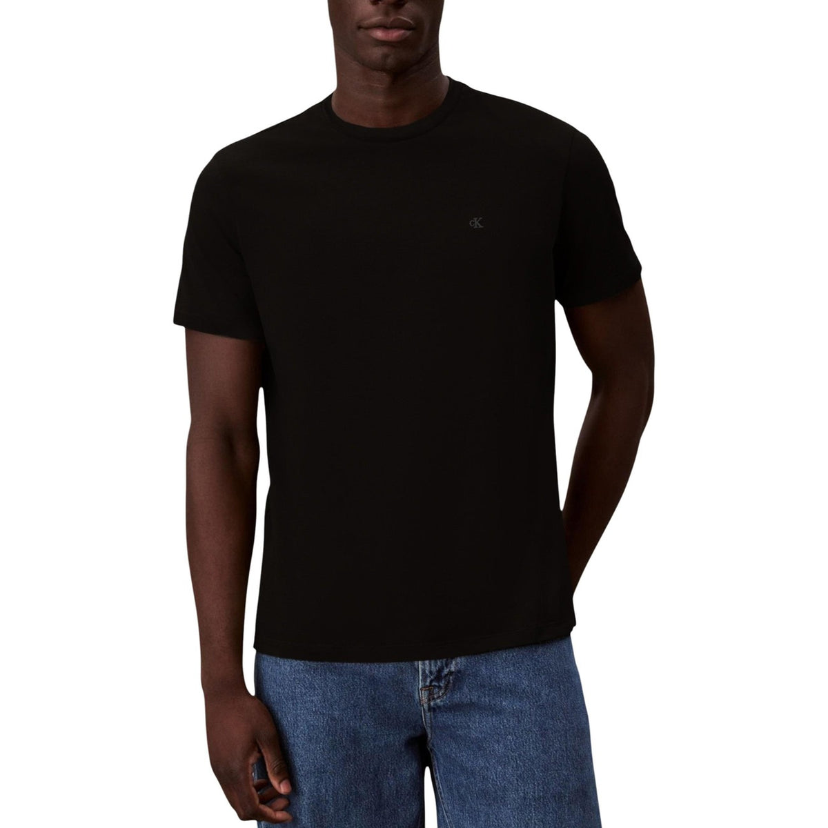 Image 4 : T-shirt Calvin Klein Jeans homme bleu azur vue de dos — Delvale
