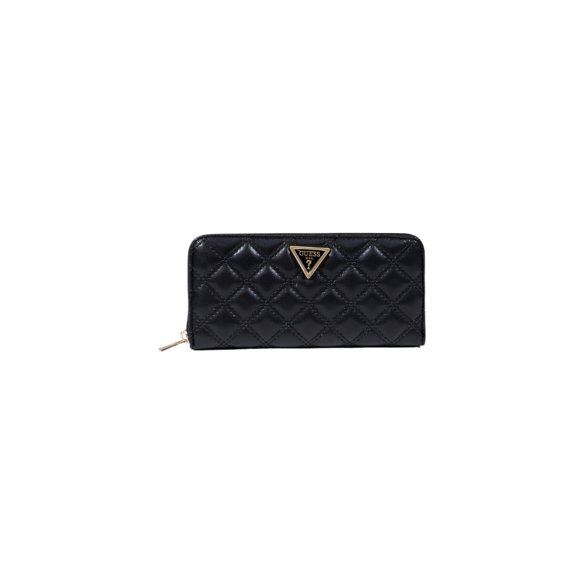 Image 2 : Détail du portefeuille Guess noir zippé pour femme — delvale