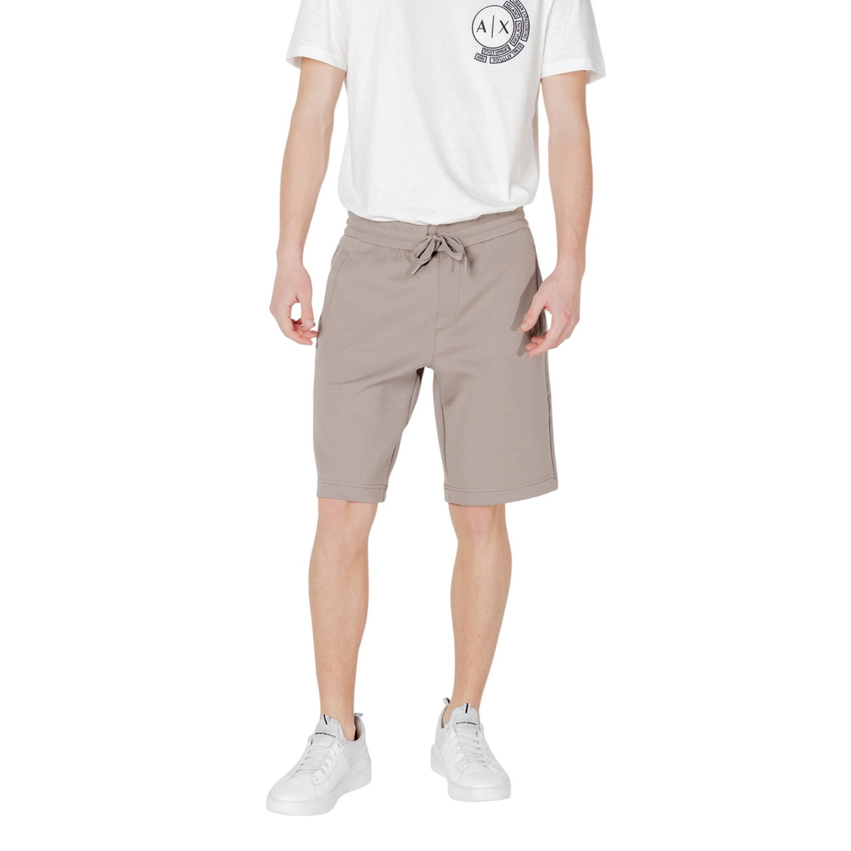 Bermuda Armani Exchange homme beige – vue de face variante coloris