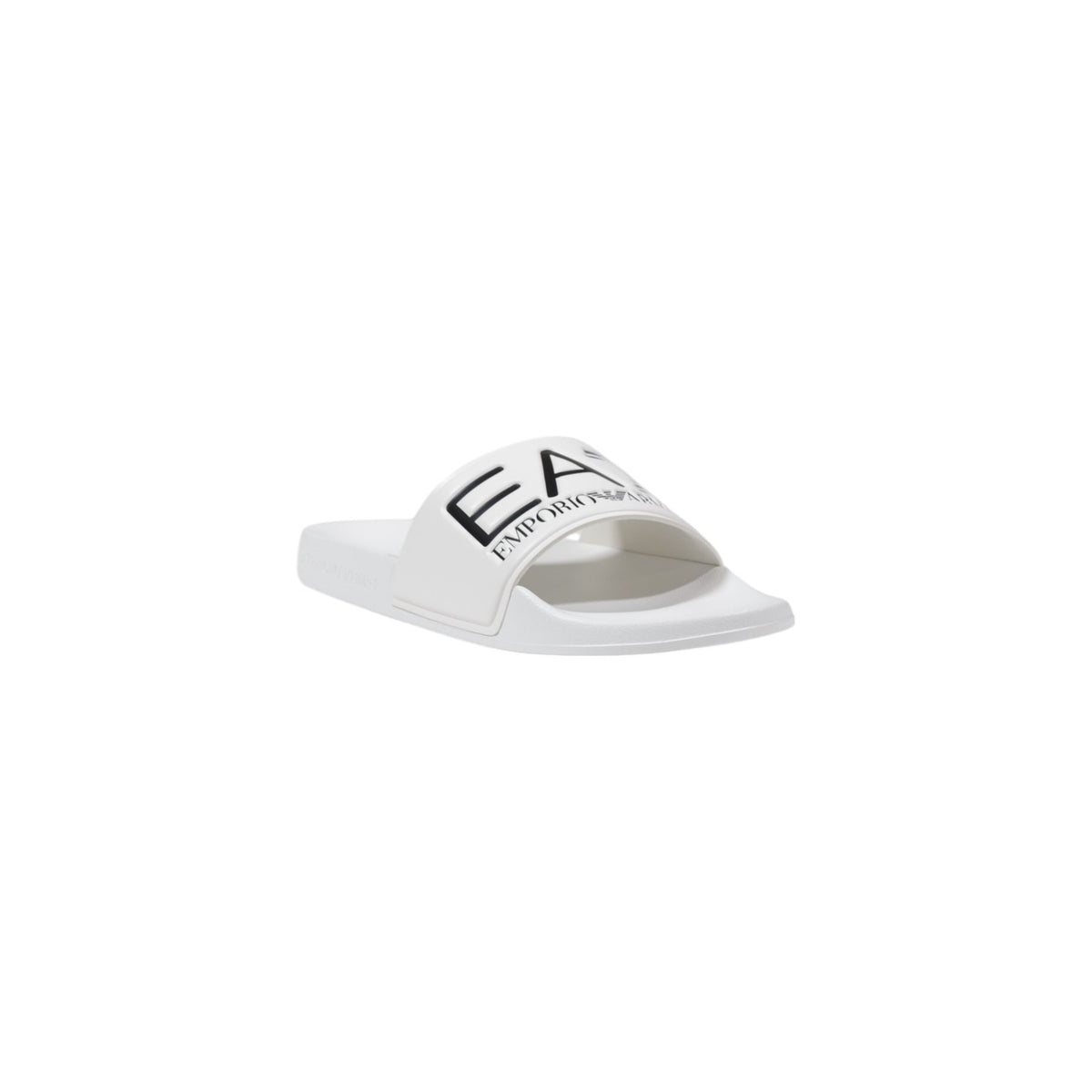 Image 2 : Mules Ea7 homme blanches, vue de dessus montrant le motif imprimé — Delvale