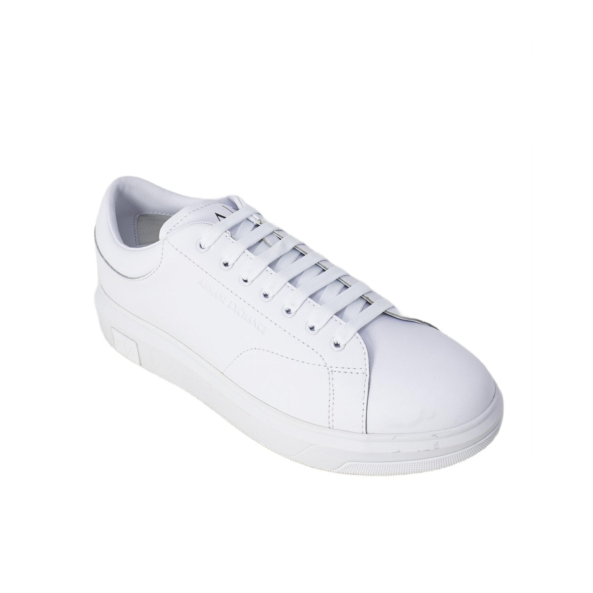 Image 5 : Baskets Armani Exchange homme en cuir, détail de la semelle épaisse beige — Delvale