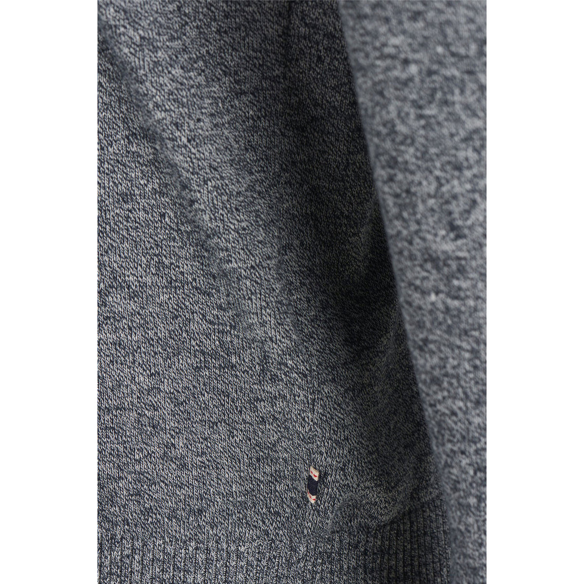 Image 3 : Détail encolure ronde pull Jack & Jones homme bleu coton — delvale