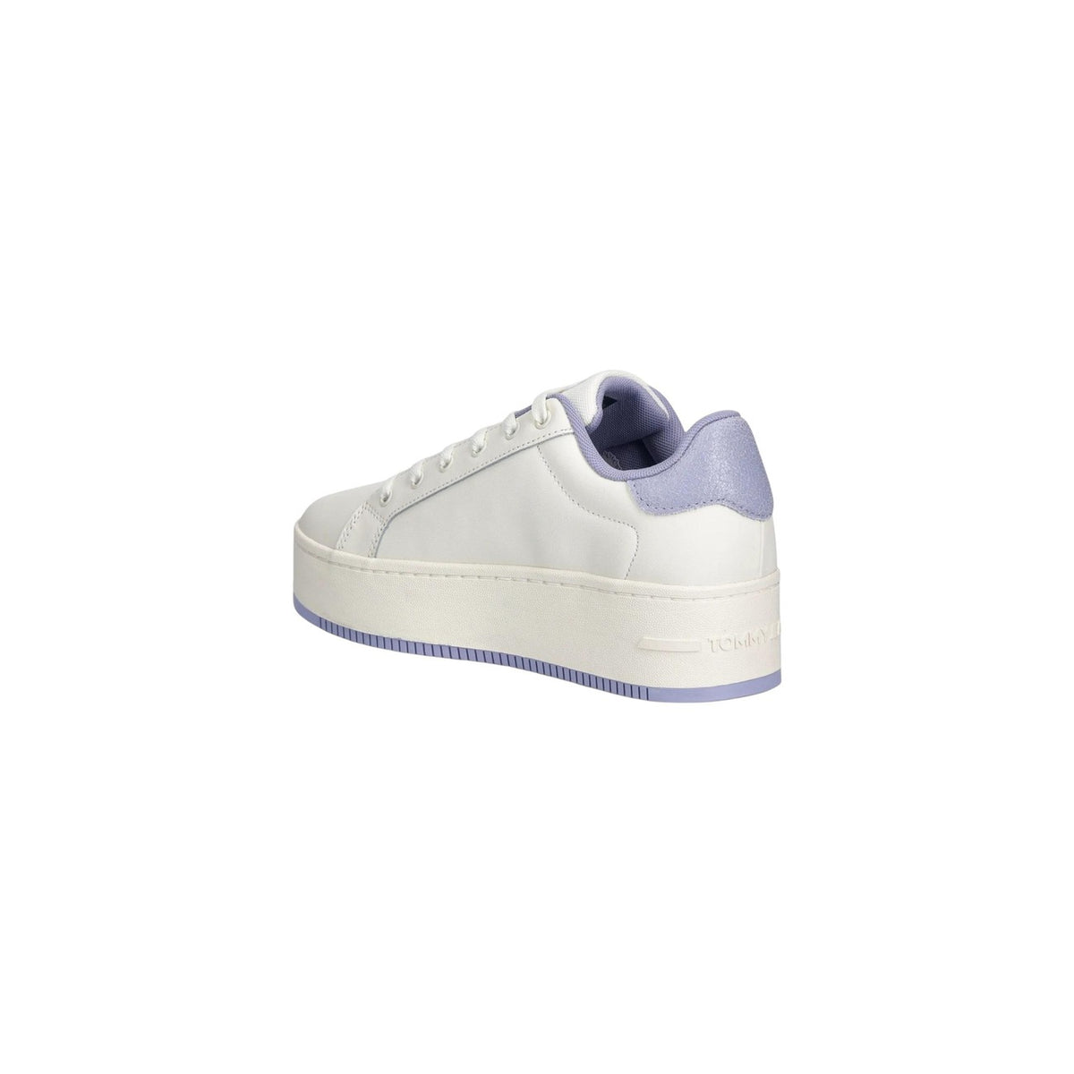Image 2 : Baskets femme blanc Tommy Hilfiger Jeans vue profil avec semelle caoutchouc — delvale