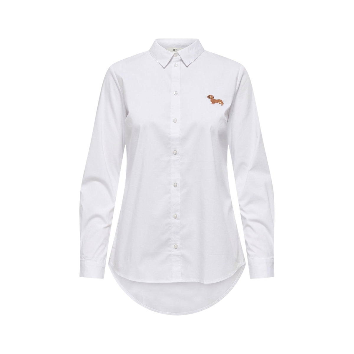 Image 1 : Chemise beige Jacqueline De Yong manches longues coupe féminine élégante — delvale