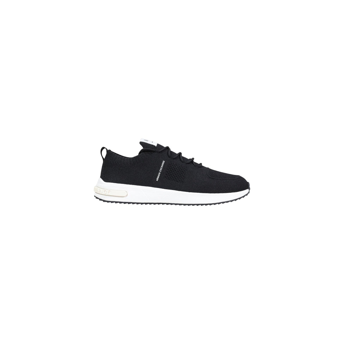Image 4 : Baskets homme Armani Exchange blanches en maille, vue arrière avec détails de finition — Delvale