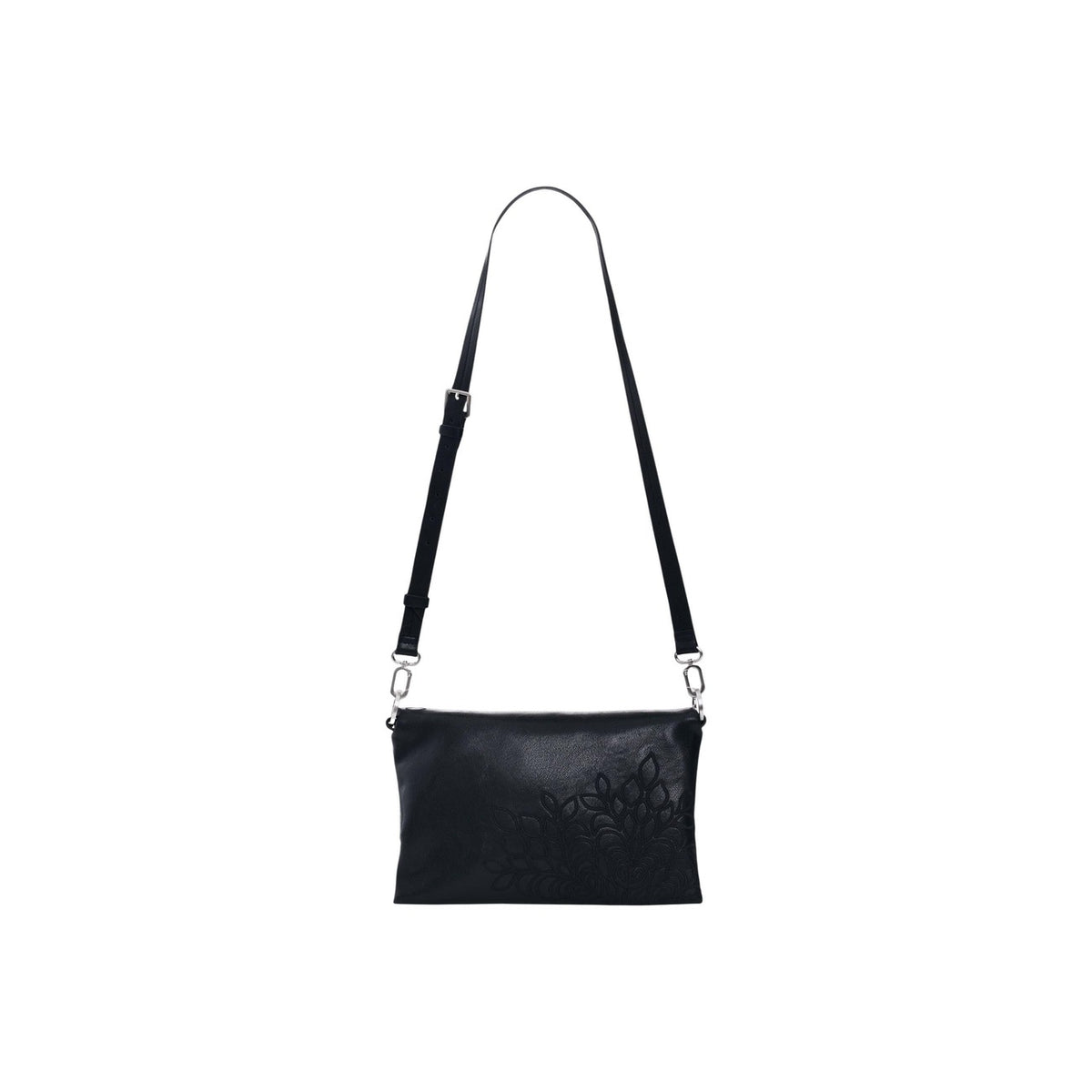 Image 3 : Vue d'ensemble du sac Desigual femme noir avec breloques et finitions vernies — delvale