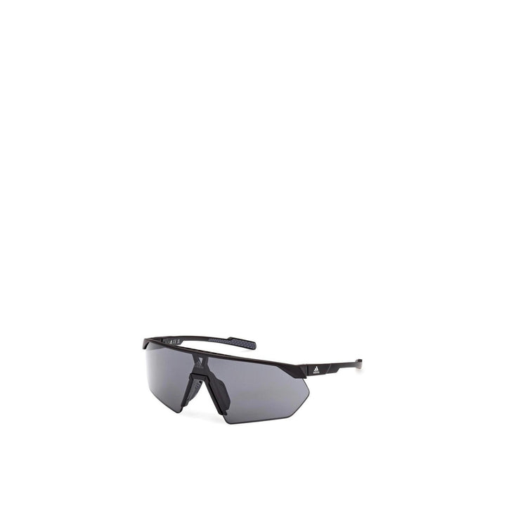 Image 1 : Lunettes de soleil Adidas Originals homme monture bouclier acétate noir vue de trois quarts — Delvale