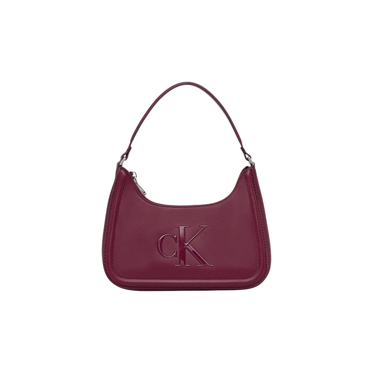 Image 1 : Sac à main Calvin Klein femme forme trapèze multicolore avec monogramme CK gaufré — delvale