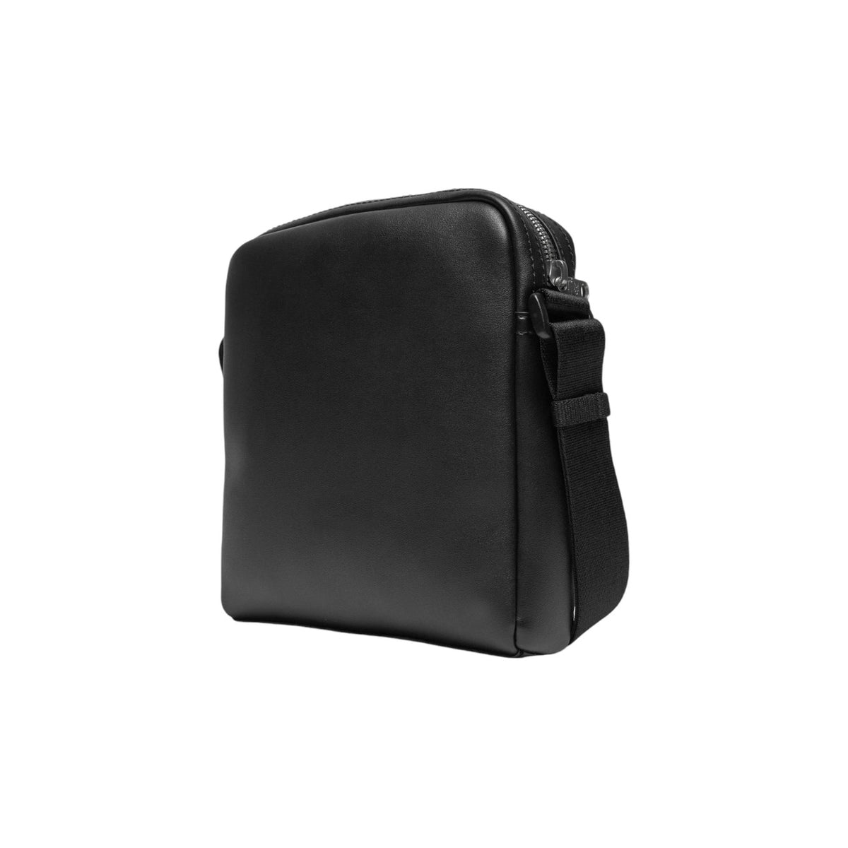 Calvin Klein Sacoche Homme Noir Compact Format Carré Vue arrière — Delvale