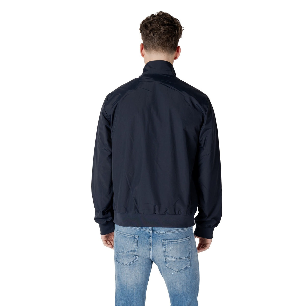 Image 2 : Veste Ea7 homme bleue manches longues vue de face — Delvale