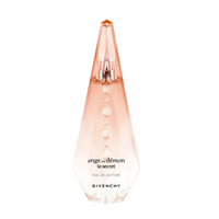 Image 1 : Flacon Givenchy Ange ou Démon Le Secret eau de parfum femme, design losange rosé pêche avec perles en relief et bouchon facetté — Delvale