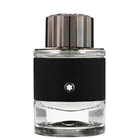 Montblanc Explorer Eau de Parfum homme 60ml flacon cylindrique cuir noir bouchon gunmetal — Delvale
