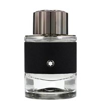 Montblanc Explorer EDP vue de face — détail bouchon et logo Montblanc étoile blanche