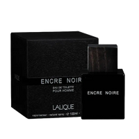 Lalique Encre Noire Eau de Toilette 100ml — flacon encrier verre sombre et coffret noir